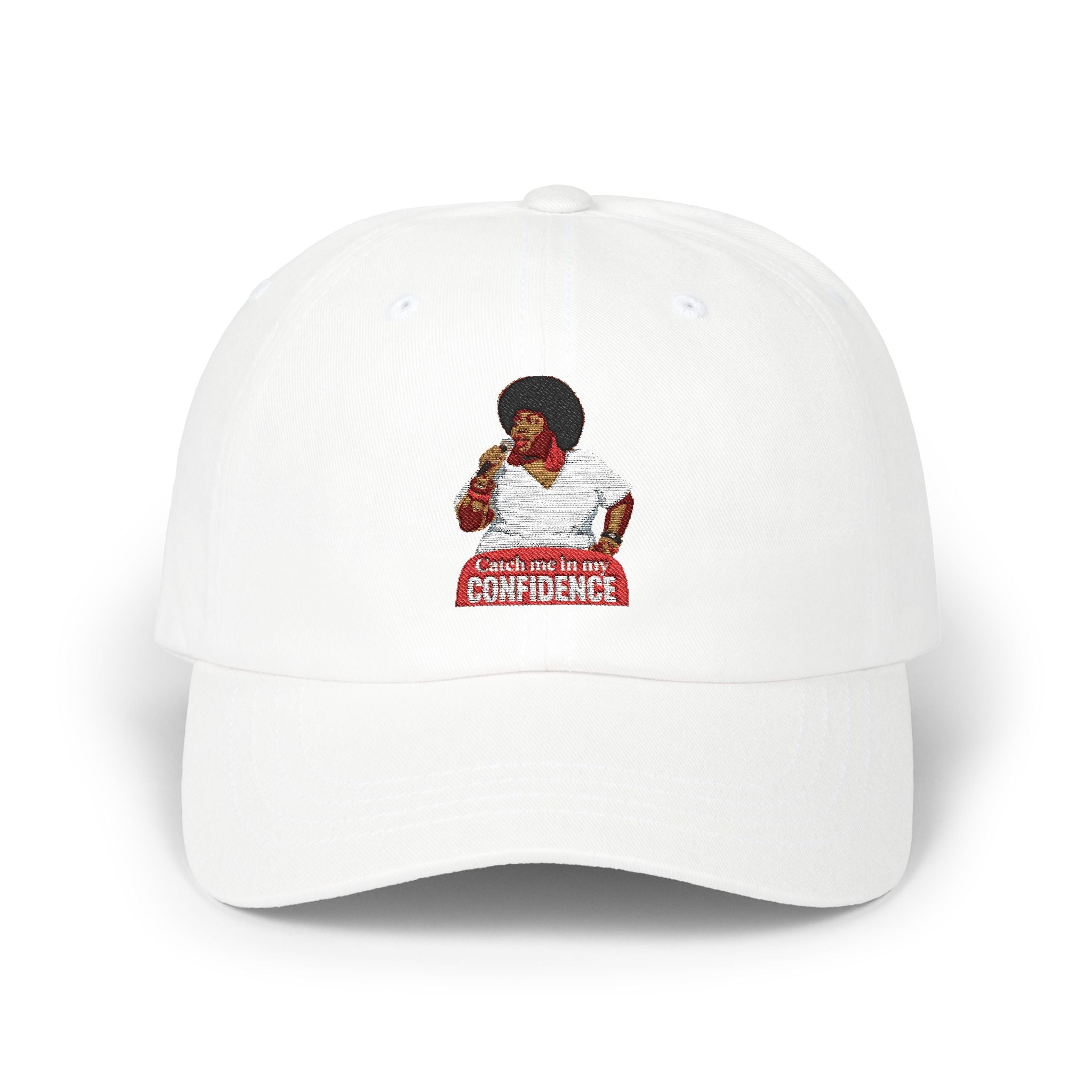 Confidence Dad Hat, Classic White Baseball Cap, Stylish Unisex Headwear, Adjustable Cotton Hat, The Ameya Taylor Experience